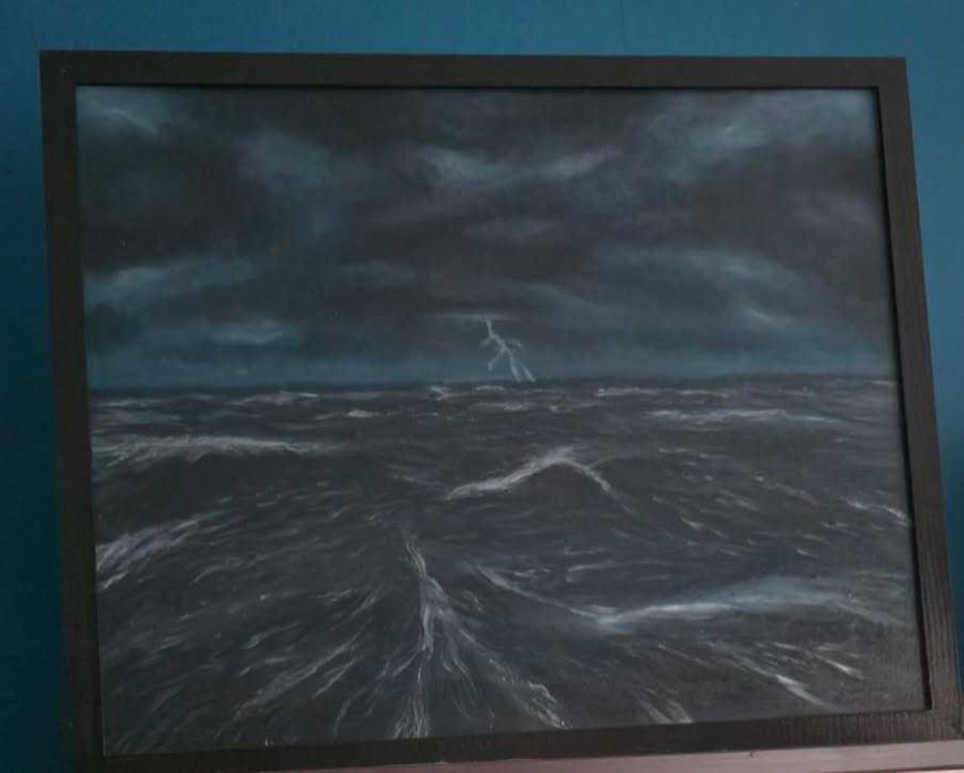 Obraz olejny na płótnie ręcznie malowany 40x50 w ramce