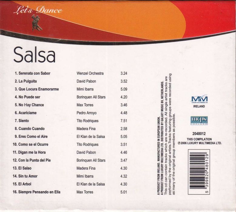CD - Let's Dance- SALSA64398492356867121