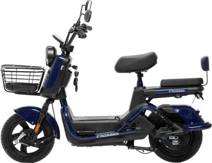 НОВИНКА 2026! Електровелосипед Crosser CR2 (800ВТ 60В 24Ан) - Синій