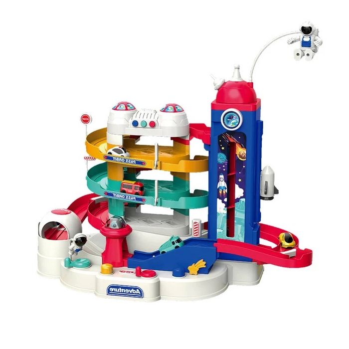 АКЦІЯ! Паркінг 0061 Космічна станція, підйомник, звуки, світло, машина