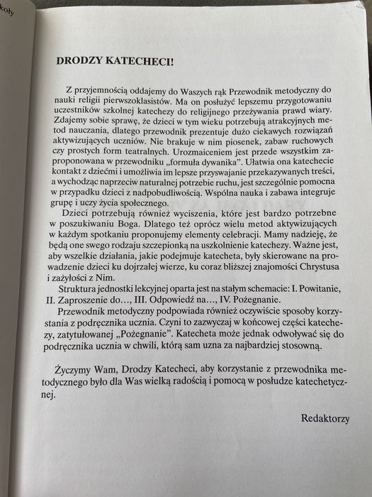 Żyjemy w Bożym świecie 1 - Przewodnik metodyczny