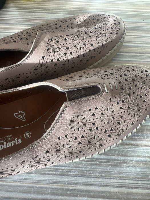 Женские балетки. Кожа