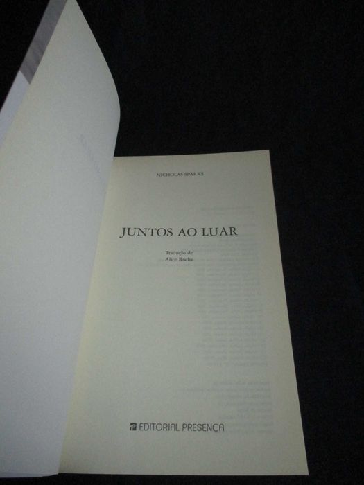 Livro Juntos ao Luar Nicholas Sparks