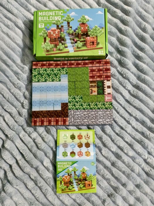 Конструктор магнітний майнкрафт 100 блоків, магнитный конструктор,