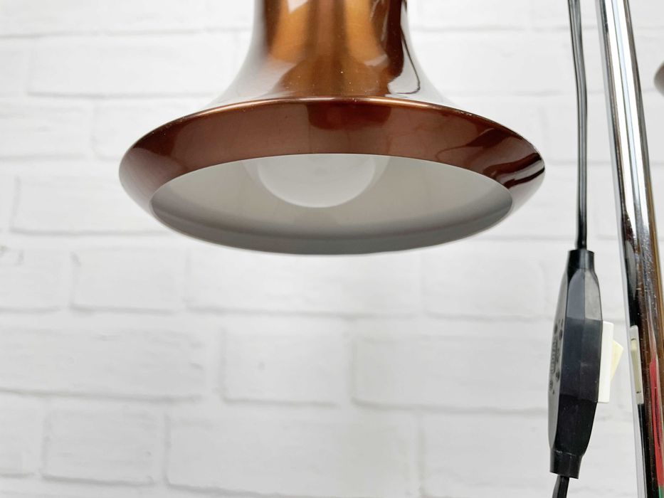 Duńska lampa stojąca z lat 70 – Space Age, PRL, Vintage, podłogowa