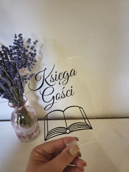 Tabliczka weselna księga gosci