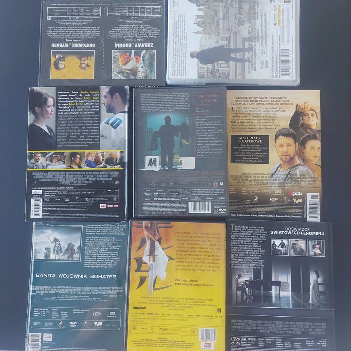 filmy dvd paczka łącznie 9 filmów