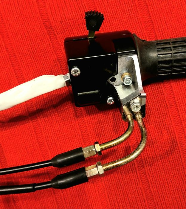 Трос газу з кріпленням до пульта МТ Днепр ,Урал до карбюраторів PZ30