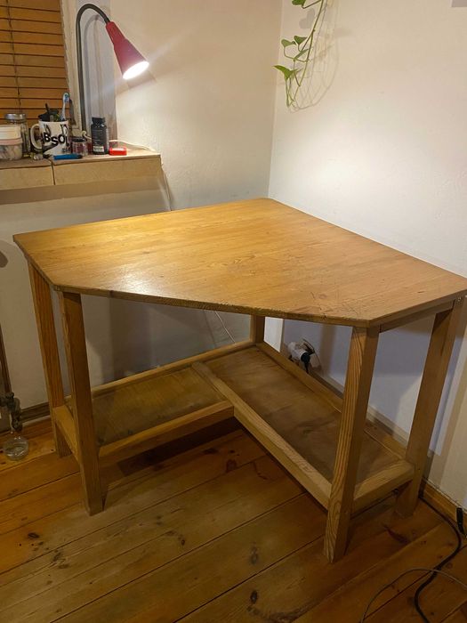 Biurko Narożne - Drewno