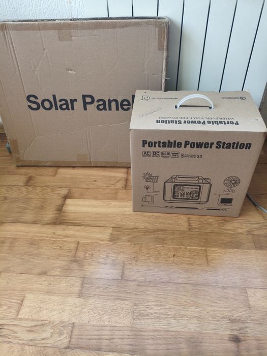 Зарядна станція 500 w+Сонячна панель100w