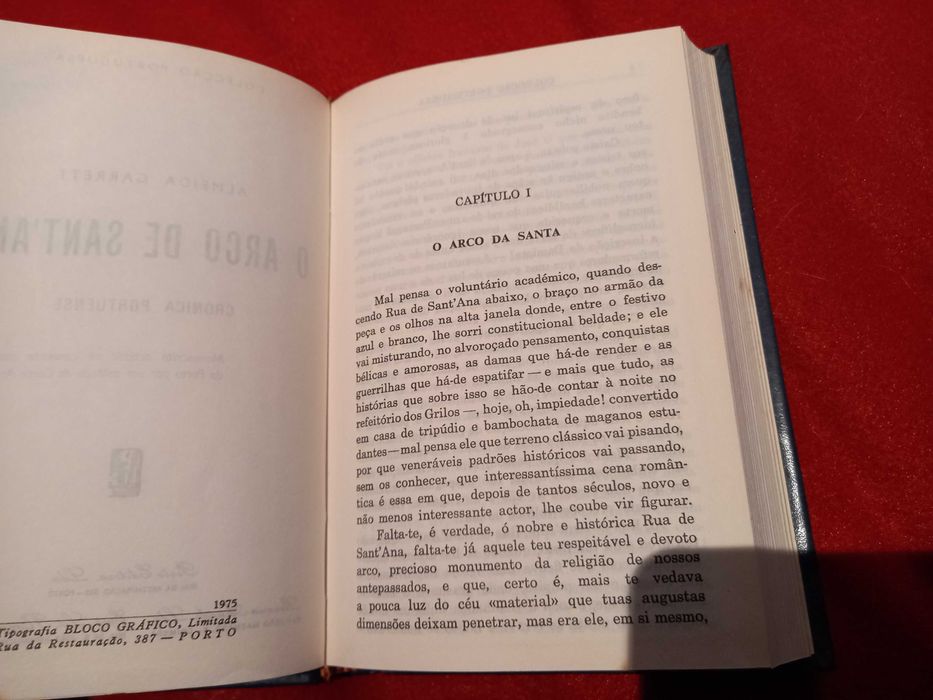 Livro de capa dura: "O Arco de Santana" - Almeida Garrett