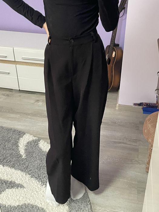Брюки чорні плацо