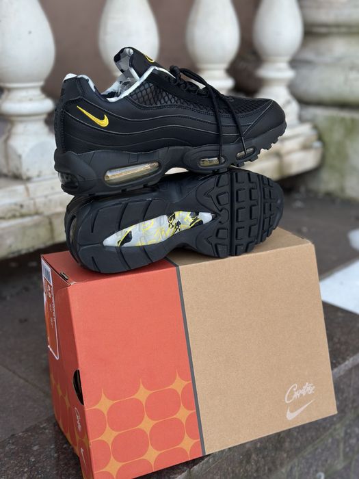 КРОСІВКИ Nike Air Max 95 x Cortez  черные Кросовки Найк Аир 95 Кортез