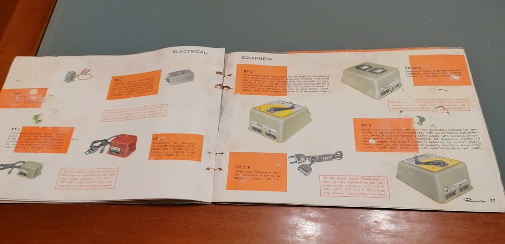 Catálogo original comboios rivarossi italy