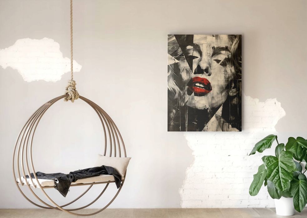 Obraz na płótnie Marilyn Monroe 60x80 cm - Ikona Popkultury w Pop-Art
