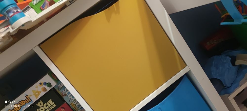 Miodowy złoty wkład regał kallax drzwiczki drzwi