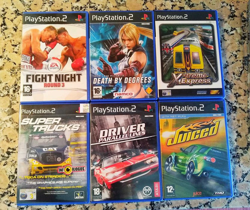 Jogos PS 2 e PC.