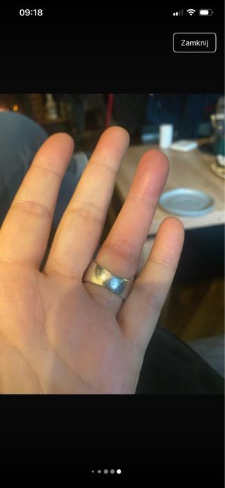 Pierścionek srebny rozmiar 17,3