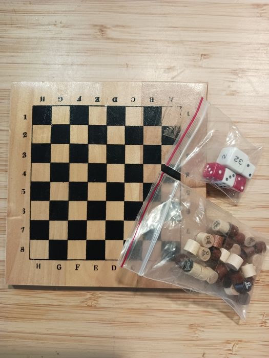 Mini tabuleiro jogos em madeira