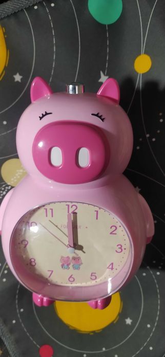 Дитячий настільний годинник будильник ,Хрюша стан бу