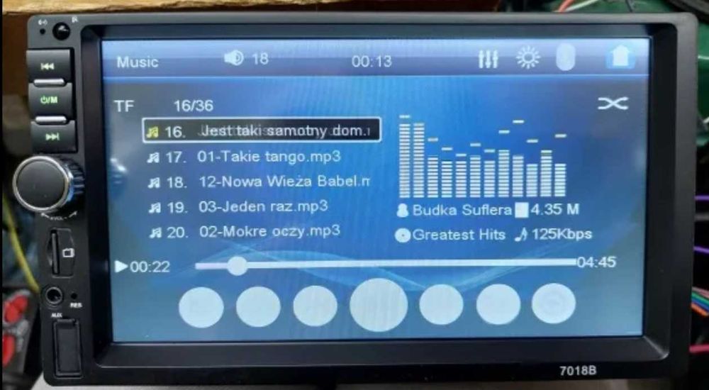 Rádio 2 din 7 Polegadas Usb/Bluetooth/Sd/Mirrorlink/câmera, etc.