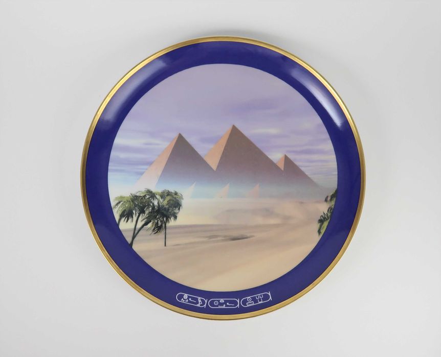 Pratos porcelana - 7 Maravilhas do Mundo Antigo