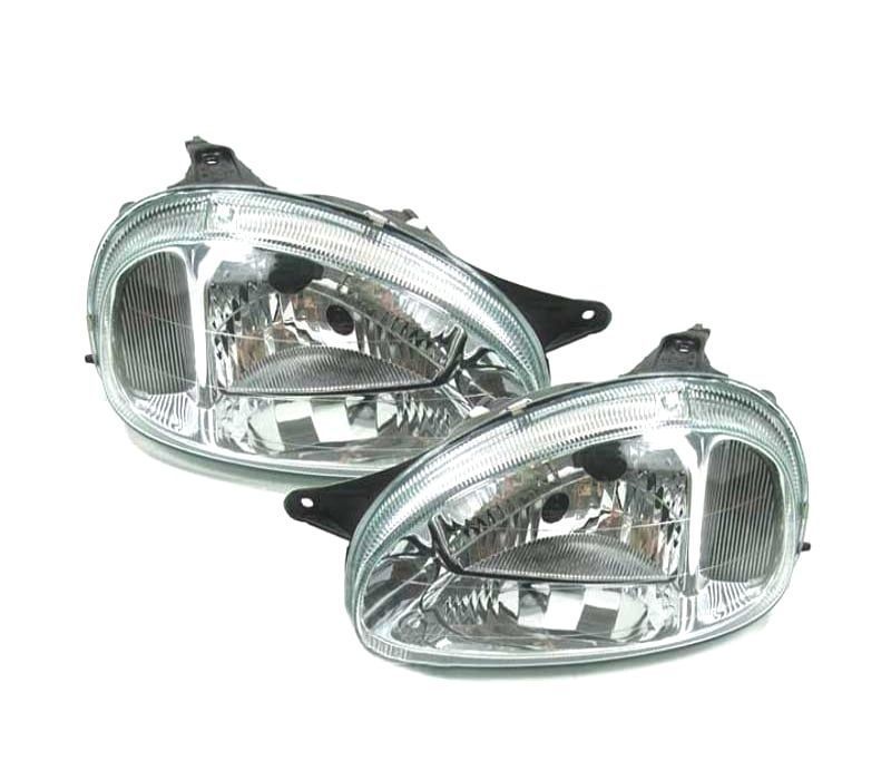 FARÓIS OPEL CORSA B 93-00 CROMADOS