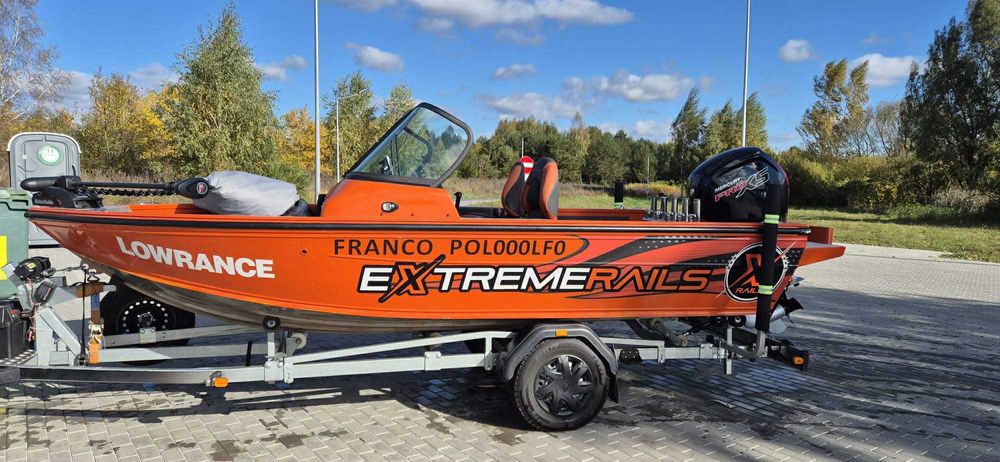 łódź aluminiowa wędkarska