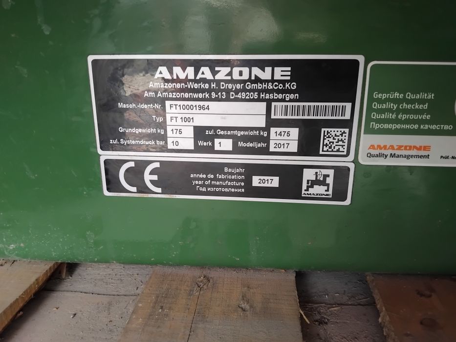 Zbiornik Ft 1001 Amazone