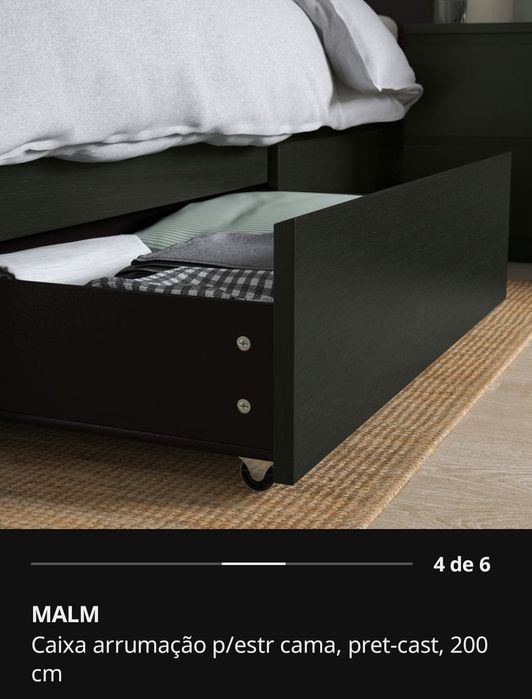 Cama completa IKEA com gavetas e colchão ( transporte grátis Lisboa)