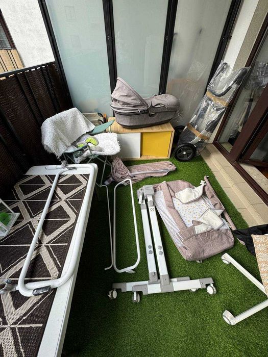 Sprzedam zestaw dla dziecka: wózek Stokke + fotelik + łóżeczko