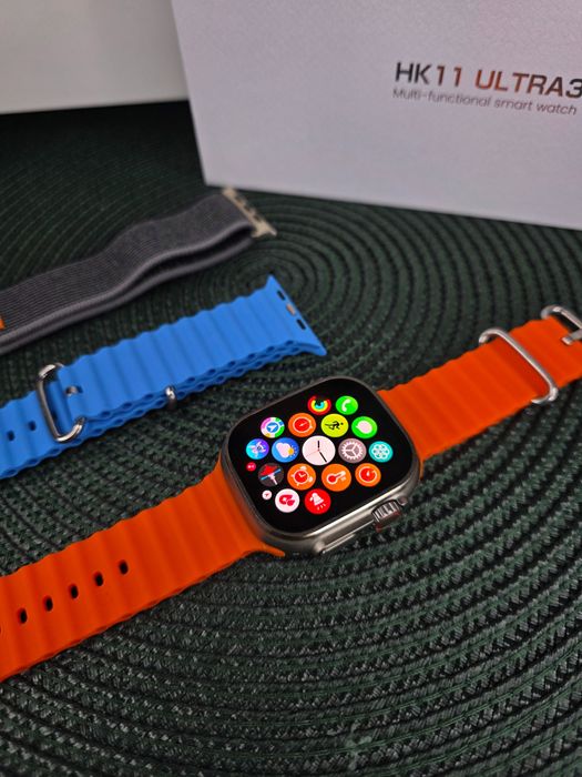 Smartwatch HK Ultra3 – NOWOŚĆ 2025, AMOLED 2,12” • 2 paski • NOWY