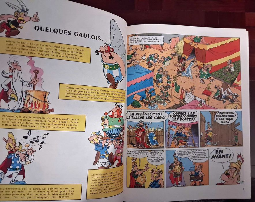 Álbuns colecção Astérix "le combat des Chefs" e "Obelix et Compagnie"