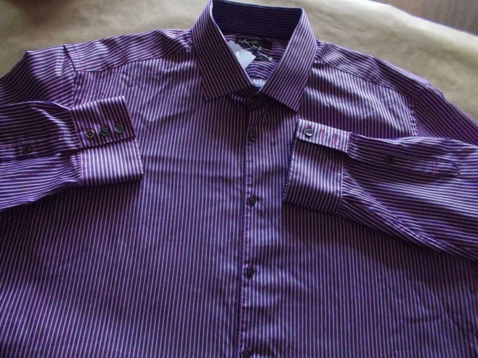 4XL AUTOGRAPH LUXURY Designerska,  Ekskluzywna Koszula Męska 4XL 46 UK