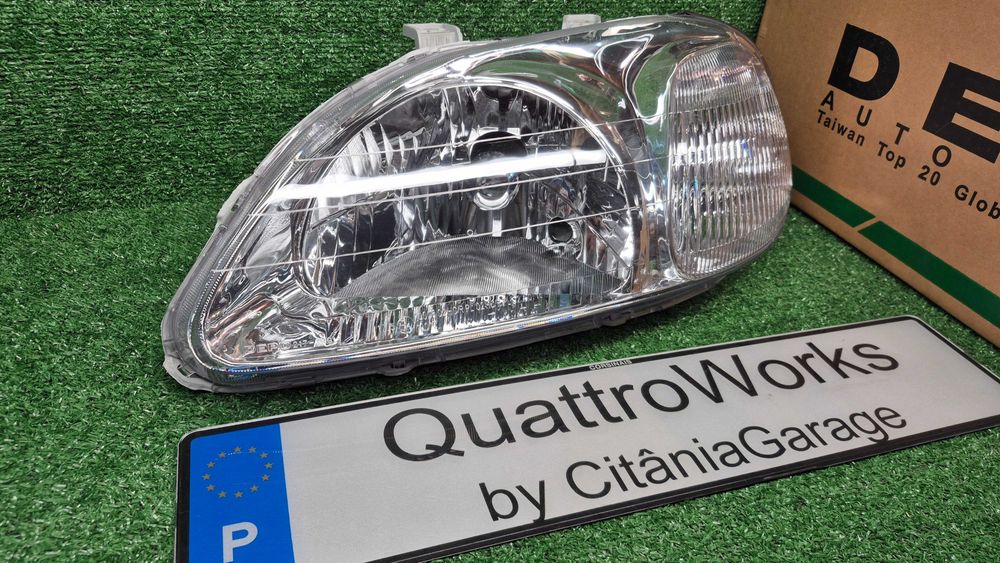 HONDA CIVIC VI 06.95-10.01 - ÓTICA/FAROL ESQUERDA DEPO NOVO EMBALADO