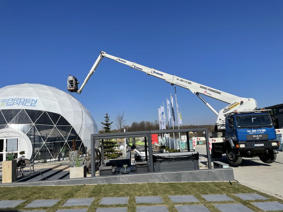 Wynajem Mysłowice Podnośnik 4x4  zwyżka 40m.