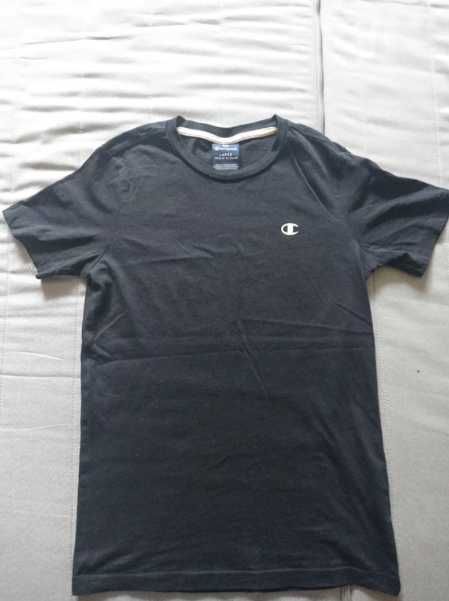 Damski czarny tshirt, koszulka Champion, r S