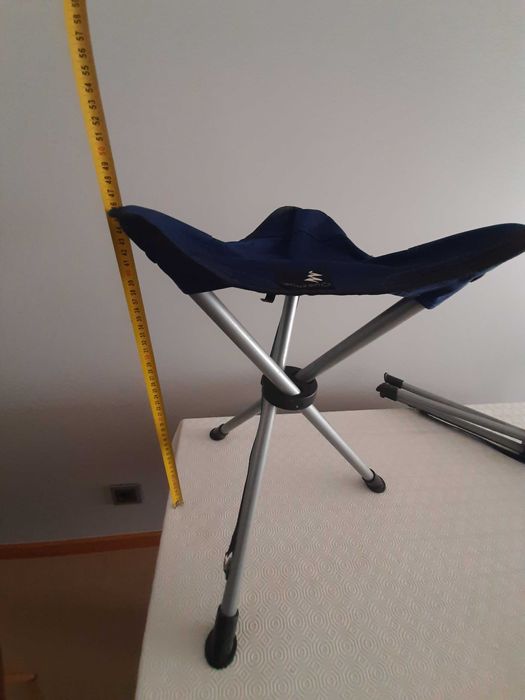 Banco Tripé de Campismo  - Azul – Qtd. 2