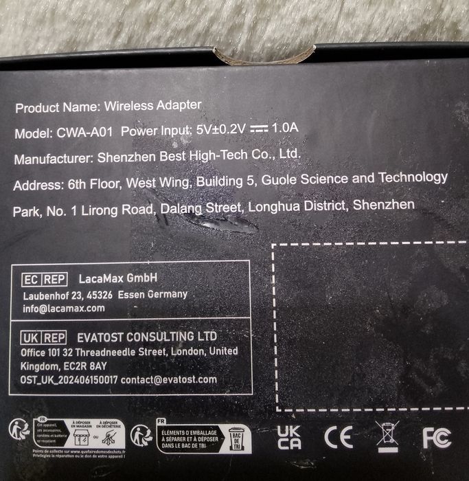 Bezprzewodowy adapter CarPlay i Android 2 w 1