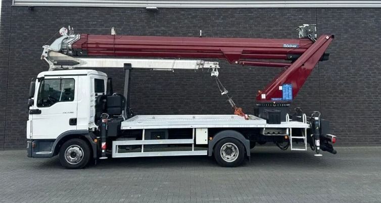 Żuraw MOBLINY samojezdny dekarski DŹWIG budowlany BÖCKER AK 37/4000