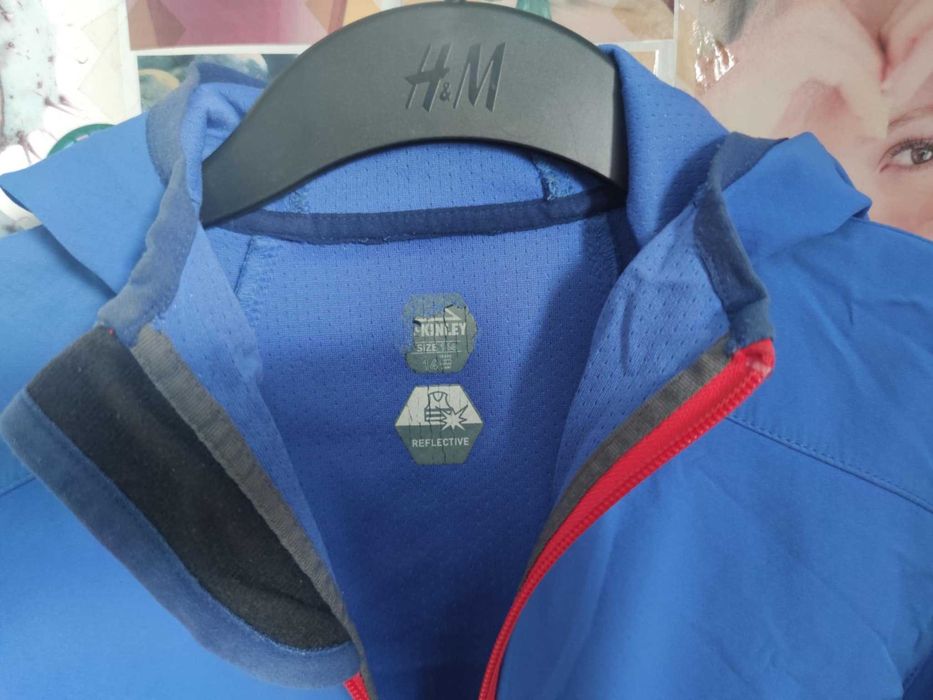 mckinley ventmax pro softshell damski niebieski odblaski 14y 164 XS 34