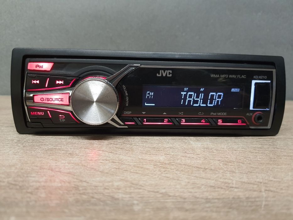 Radio samochodowe JVC KD-X210 USB z MP3 AUX, FLAC 4x50 RCA + Wzmacniacz Zadbane
