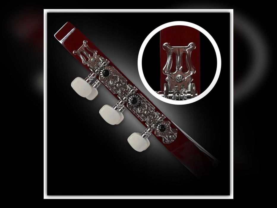 Nowa Gitara Klasyczna 4/4 Do Nauki Zestaw Pokrowiec Pasek Struny