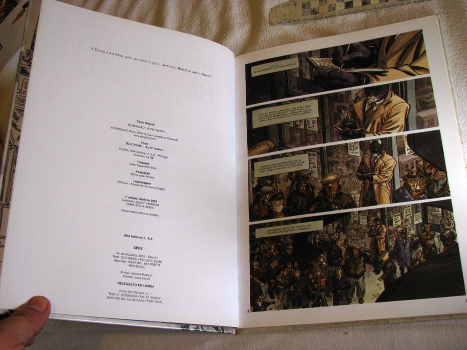 Blacksad 2 "Arctic Nation", Díaz Canales & Guarnido, em Português