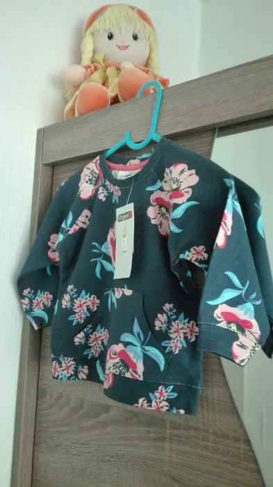 Bluzeczka bawełniana firmy Ergee roz 80 (9-12 m-cy) NOWA z metką.