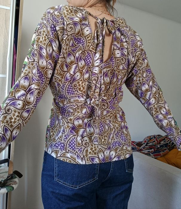 Bluzka boho jedwabna Marni x H&M, rozm.36