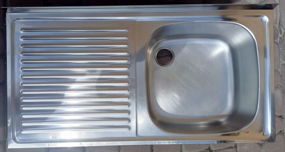 Zlew stal nierdzewna 40x80 cm