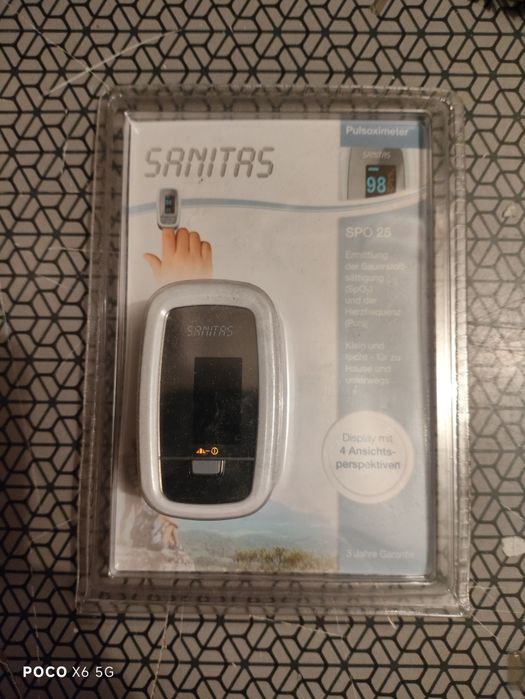 Sanitas SPO 25 pulsoksymetr napalcowy nowy