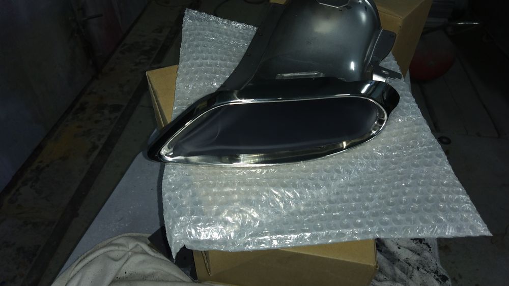 Форд фьюжен 2013-2020 задний бампер хром вставки