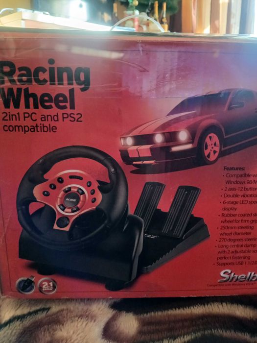 Руль ACME Racing wheel 2in1 PC